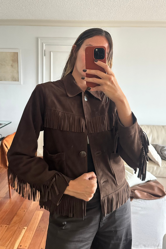 Campera Flip gamuza chocolate