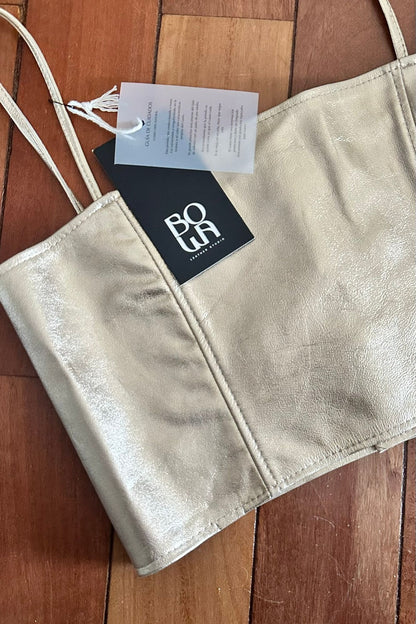 Top clásico oro suave