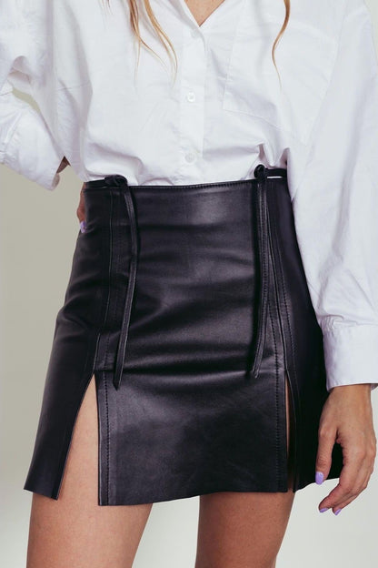 Falda Fragmentos negra