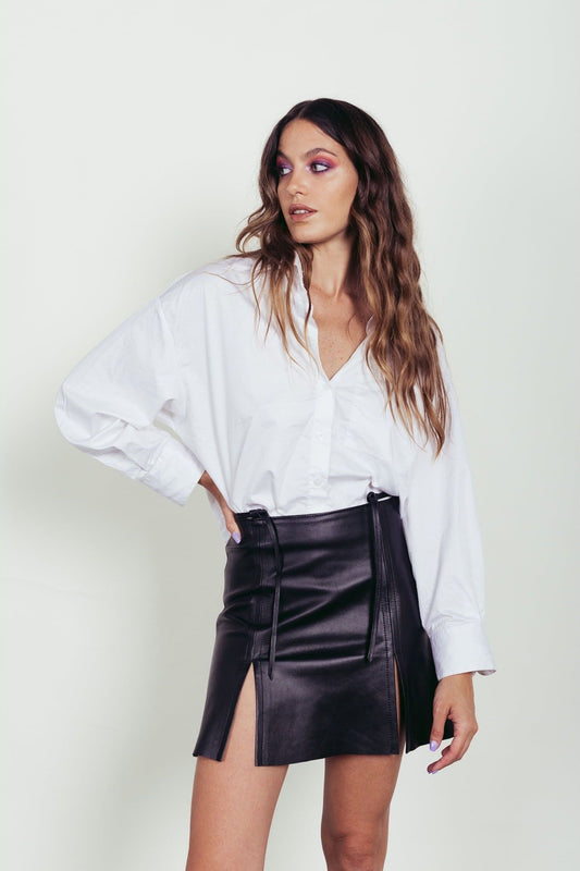 Falda Fragmentos negra