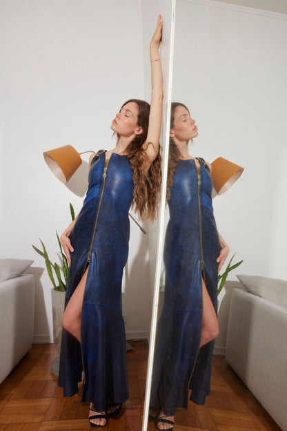 Vestido Male azul noche