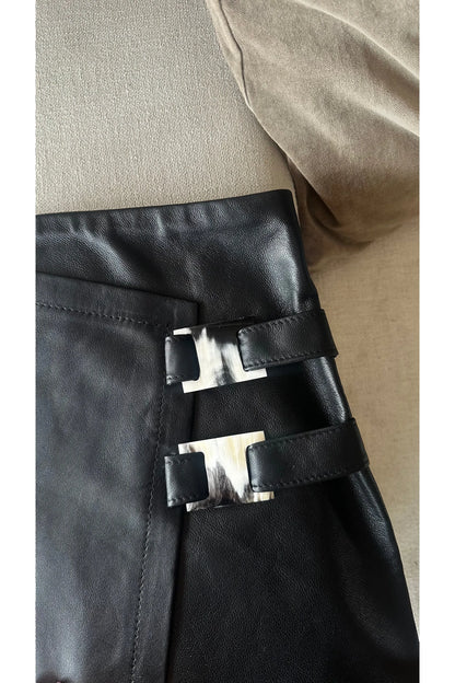 Falda Punk tiro alto negra