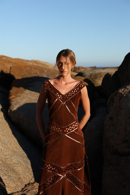 Vestido Suede en gamuza