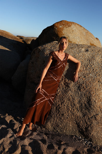 Vestido de gamuza para mujer, Bowa Uruguay
