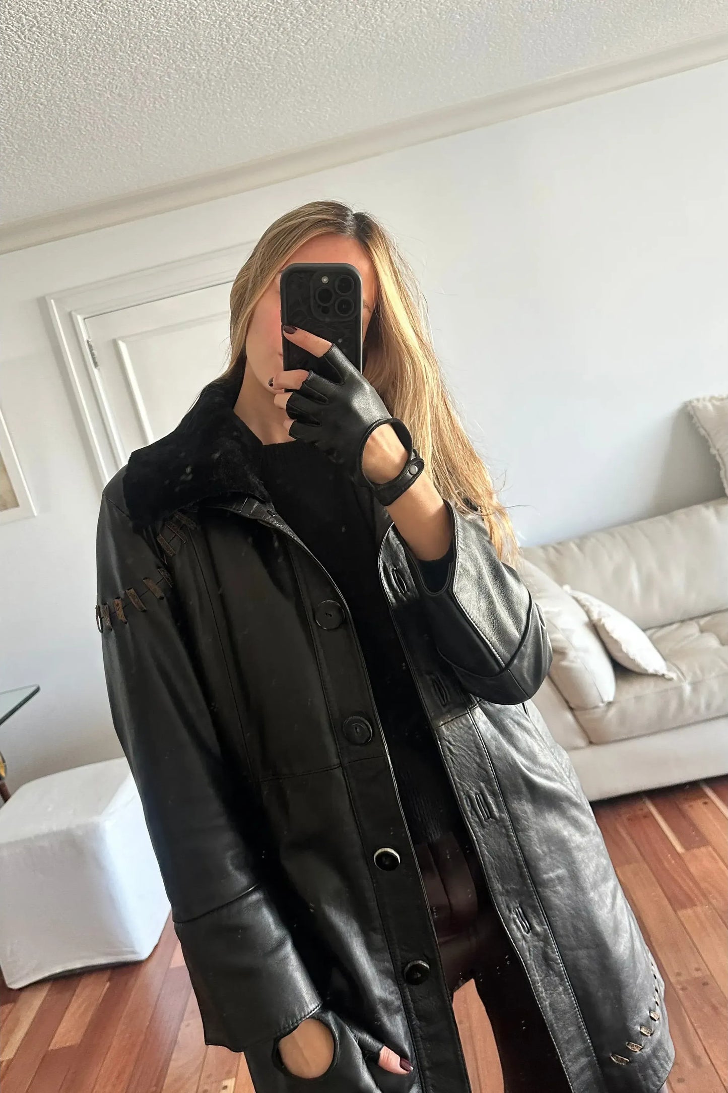 Guantes cuero y gamuza