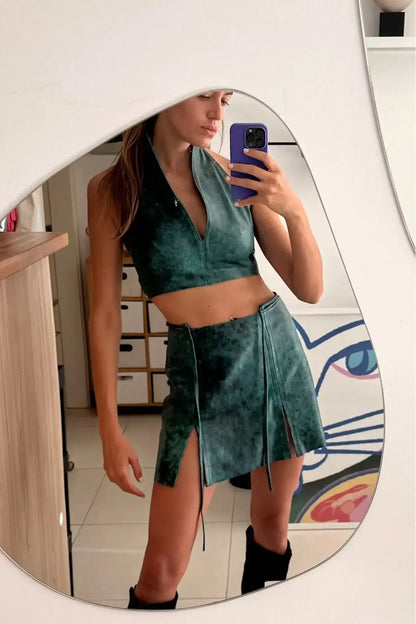 Falda Fragmentos vintage océano