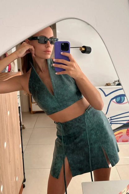 Falda Fragmentos vintage océano