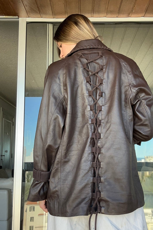 Tapado Parranda cuero chocolate