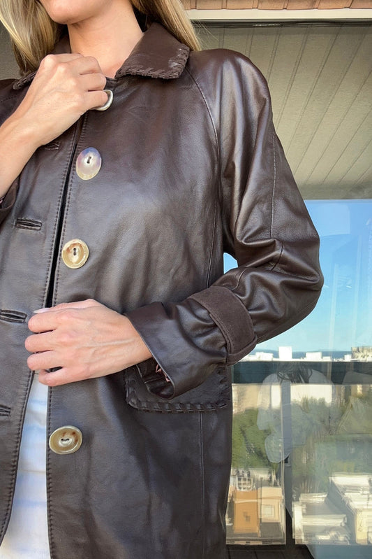 Tapado Parranda cuero chocolate