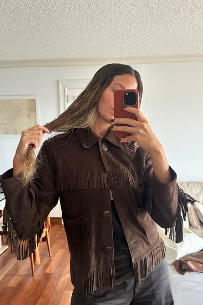 Campera Flip gamuza chocolate