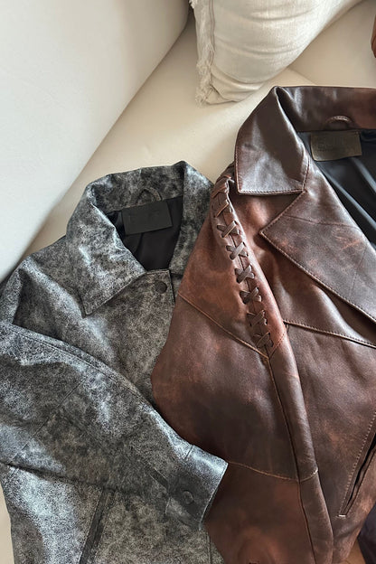 New Bomber cuero oxido