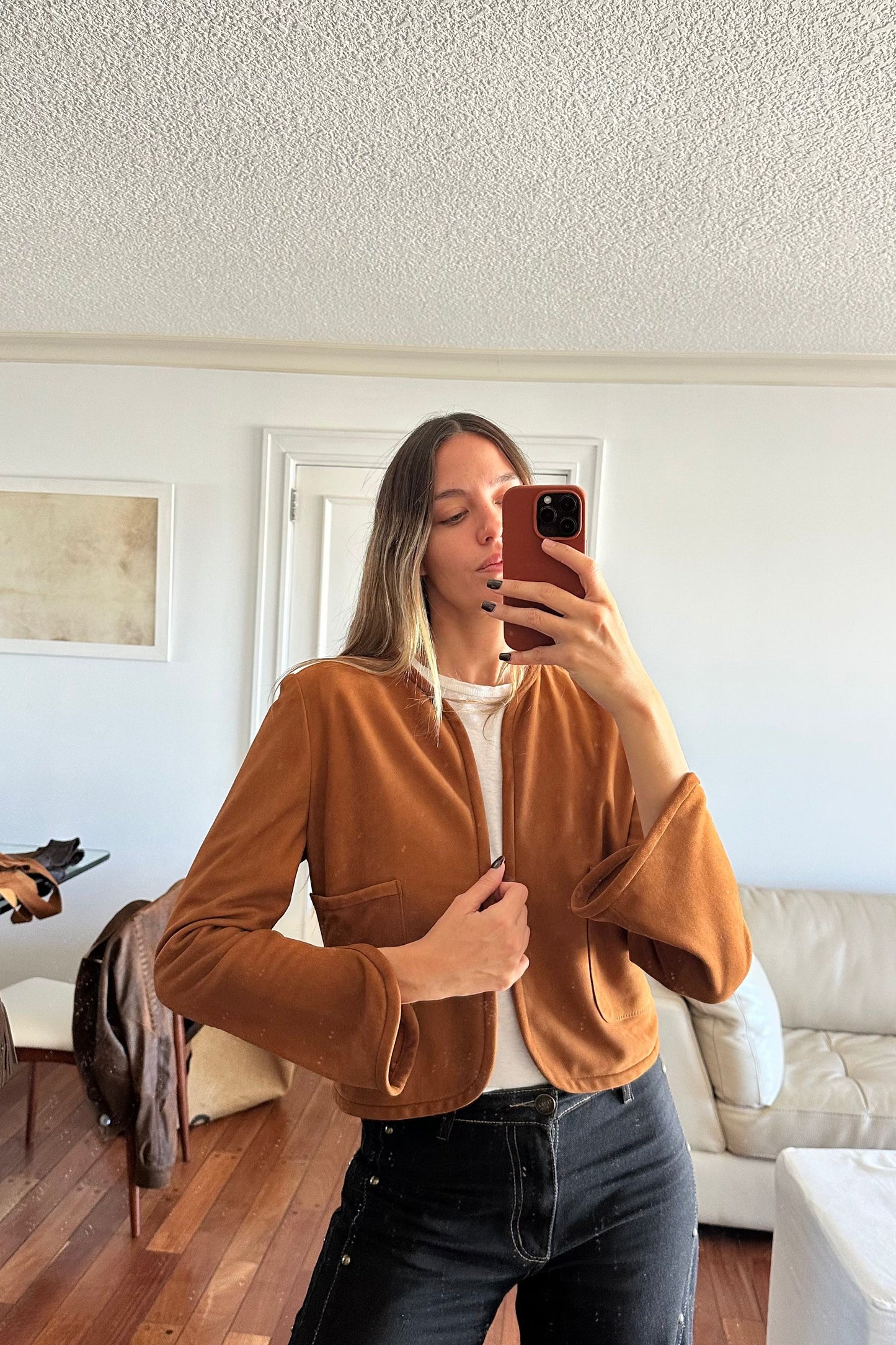 Camisa Round gamuza