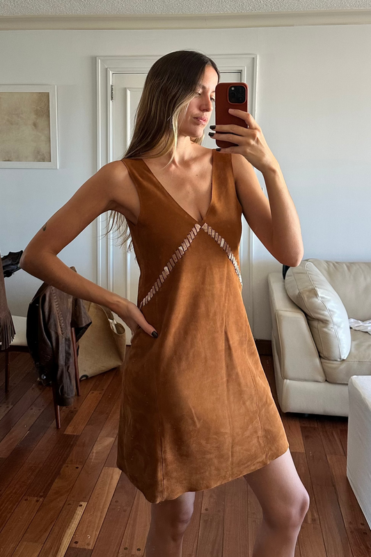 Vestido Formas gamuza