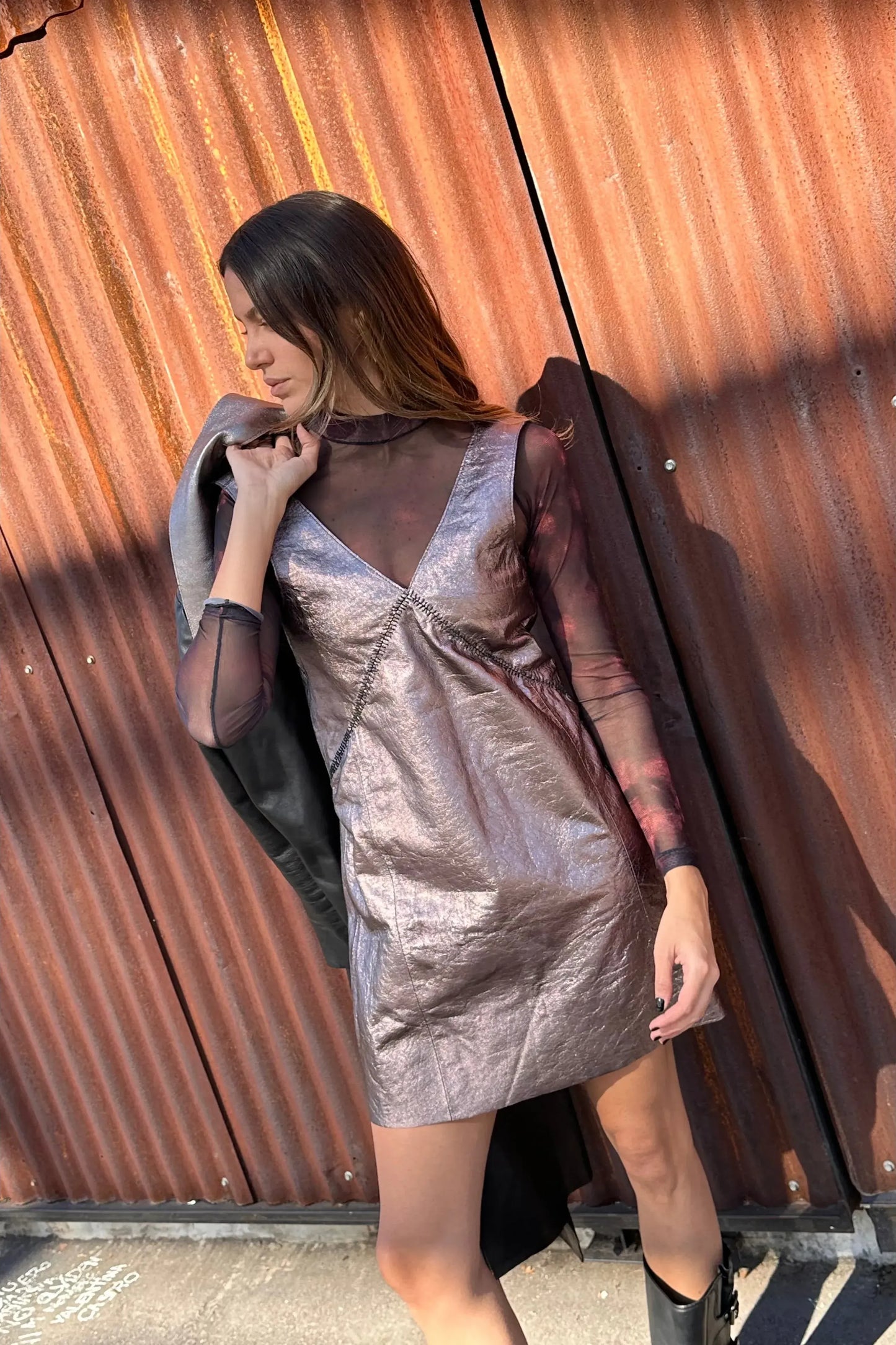 Vestido Formas platino