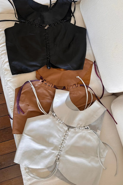 Top Roll cuero caramelo