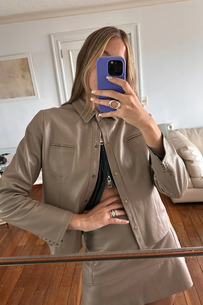 Camisa simple visón