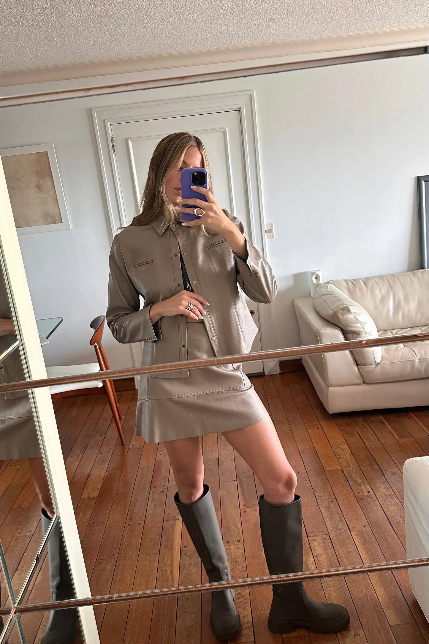 Camisa simple visón