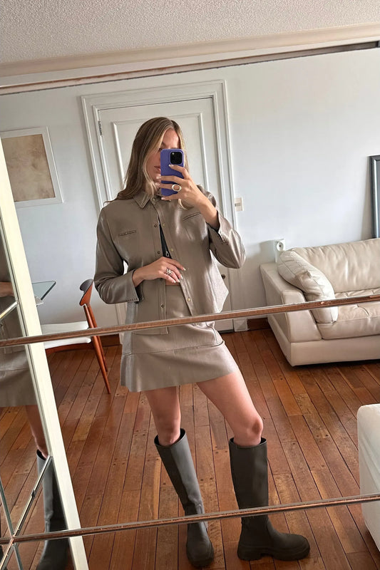 Camisa simple visón