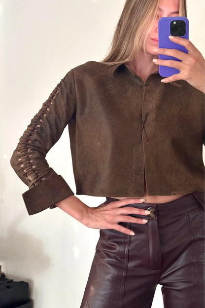 Camisa Fun vintage brown