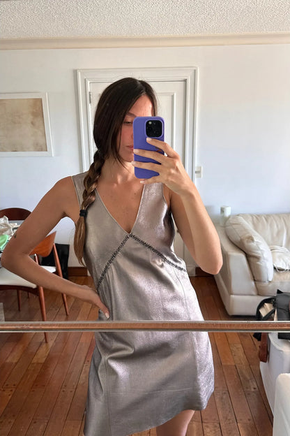 Vestido Formas platino