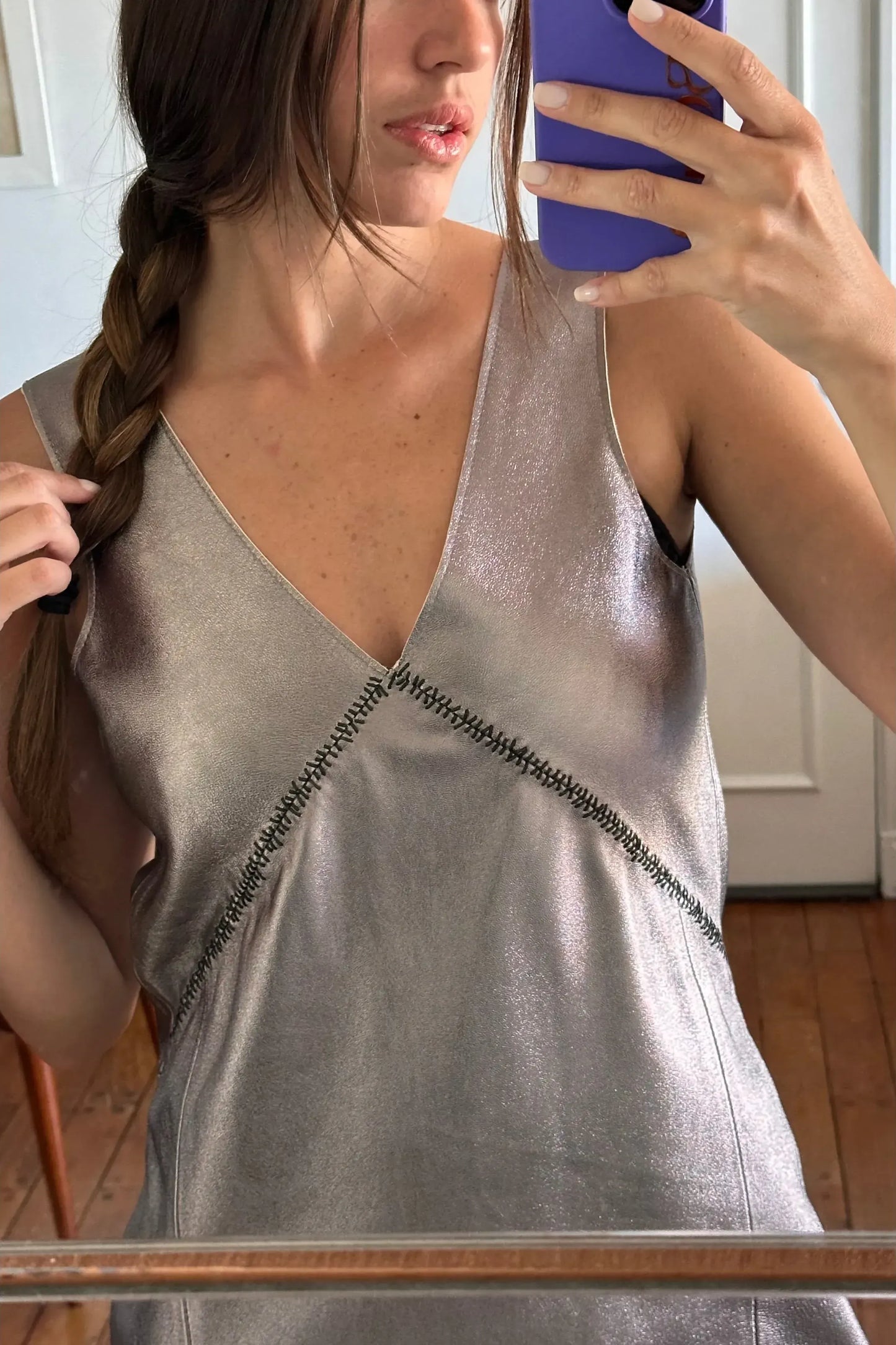 Vestido Formas platino