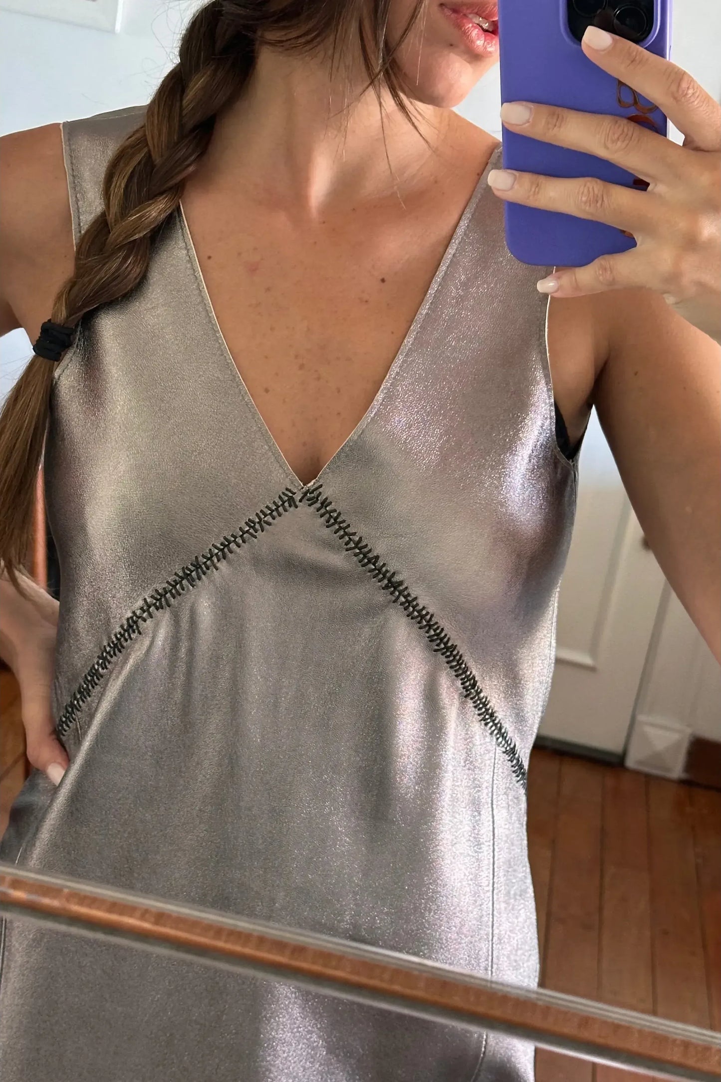 Vestido Formas platino