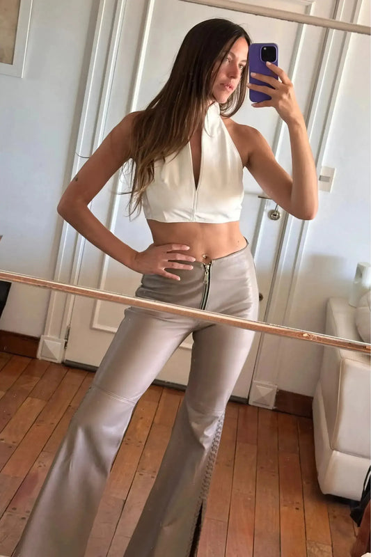 Pantalón Oxford visón