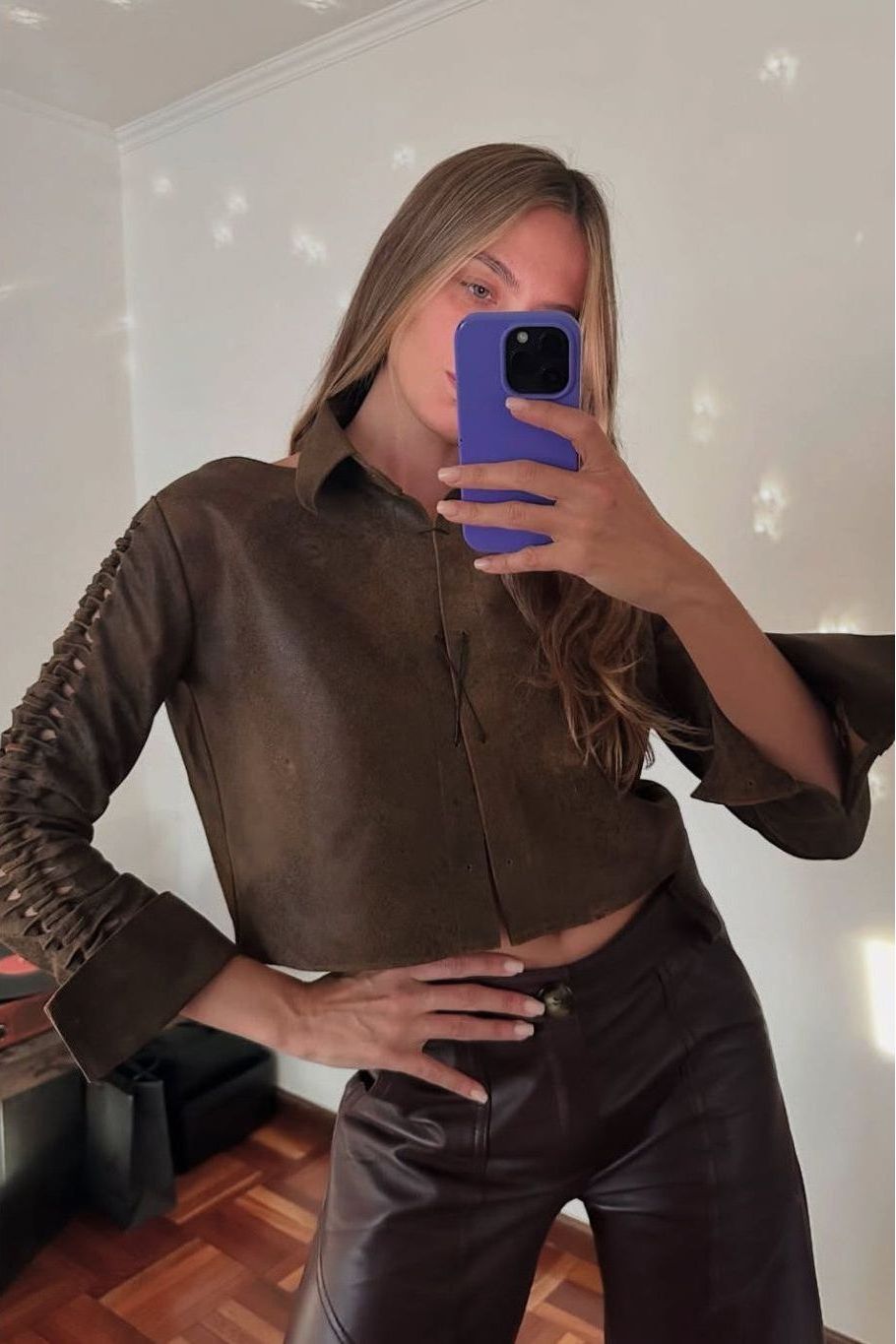 Camisa Fun vintage brown