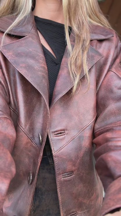 New Bomber cuero oxido