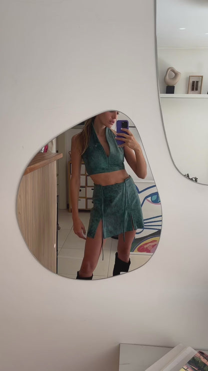 Falda Fragmentos vintage océano