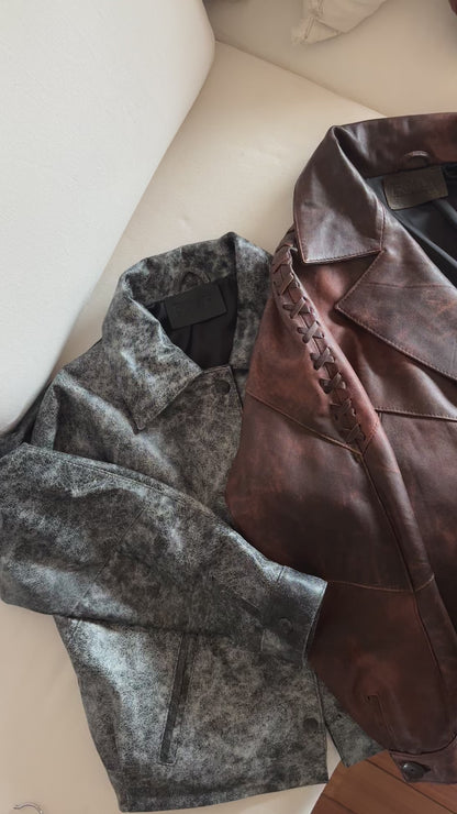 Bomber Twist negra vintage