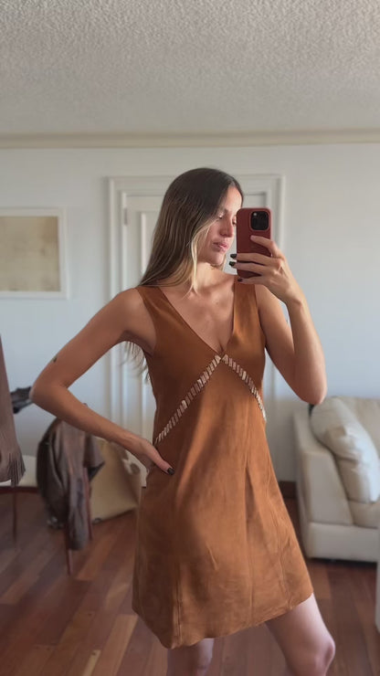 Vestido Formas gamuza
